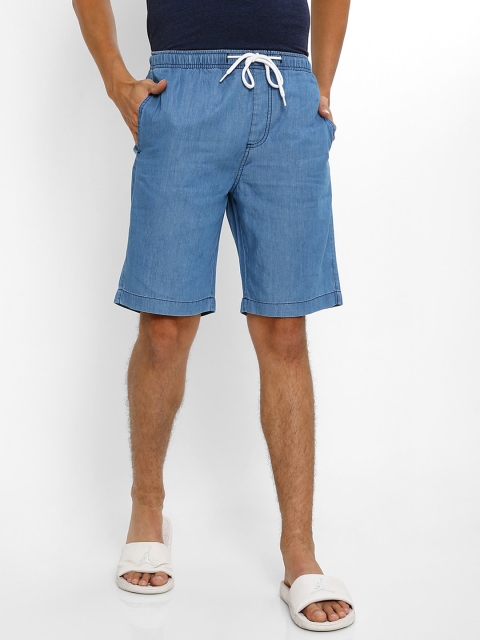 

Ajile by Pantaloons Men Blue Cotton Lounge Shorts