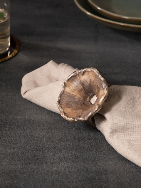 

ellementry Bronze Colour Metal Napkin Ring