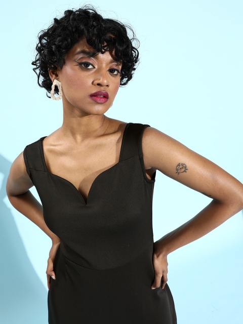 

DODO & MOA Women Stylish Black Sleek Dress