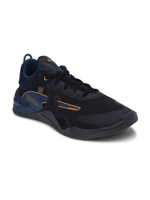 

Puma Men Black Blue FUSE FM Utility Training or Gym Shoes