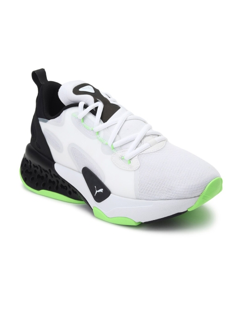

Puma Unisex White & Green Xetic Half Life Running Shoes