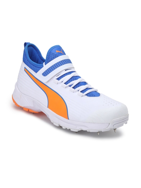 

Puma Men White PUMA 19.1 Bowling Non-Marking Cricket Shoes