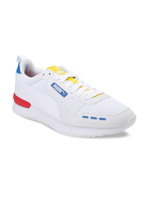 

Puma Unisex White Colourblocked Sneakers