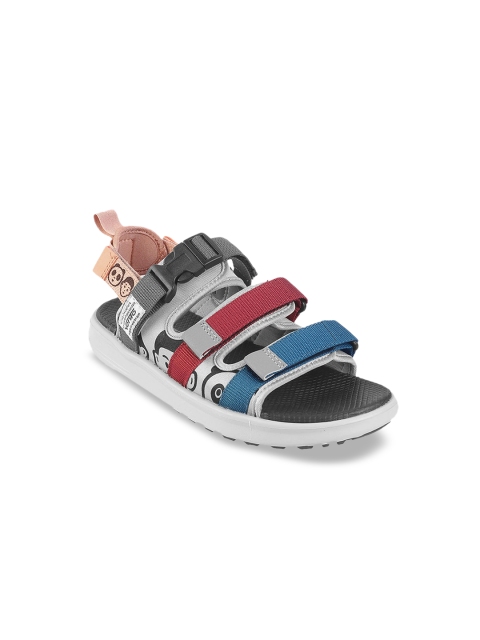 

Vento Unisex Grey Colourblocked Sports Sandals