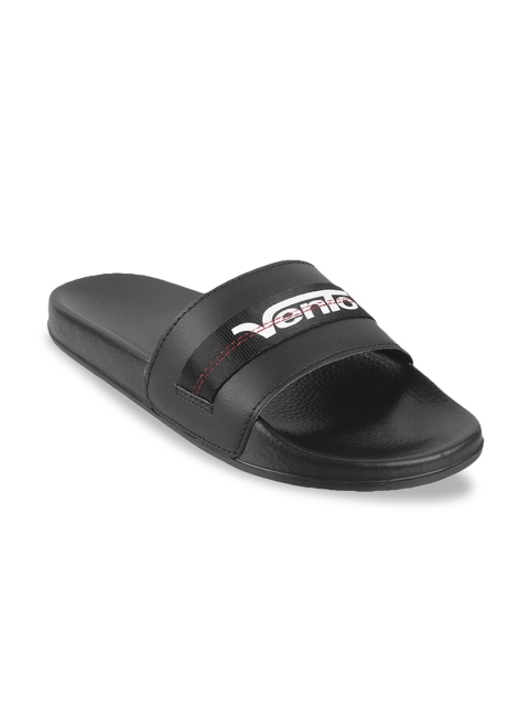 

Vento Men Black Printed Sliders