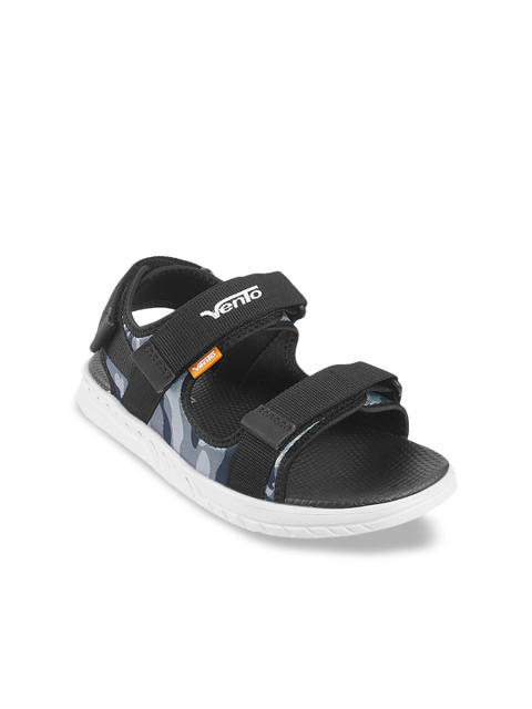 

Vento Unisex Black & Blue Camouflage Printed Sports Sandals
