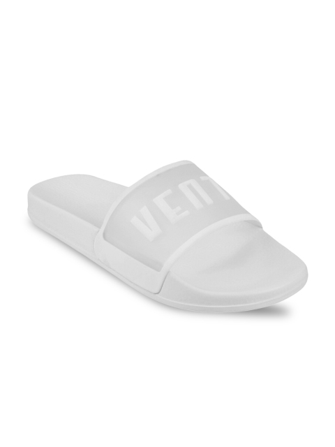 

Vento Men Grey & White Printed Sliders