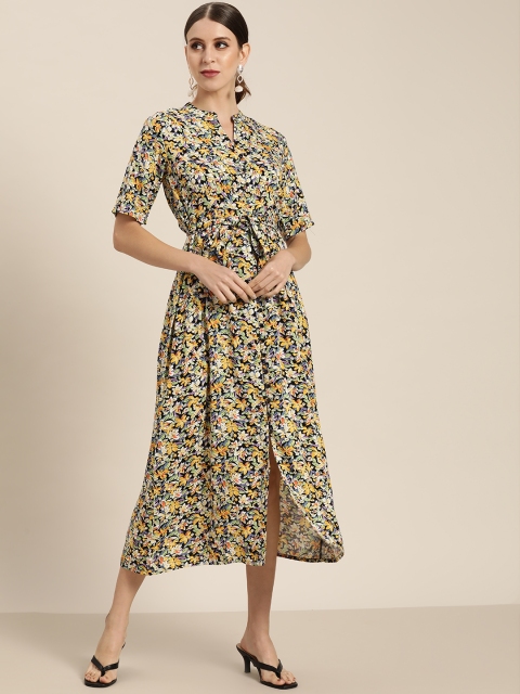 

Juniper Multicoloured Floral Liva A-Line Midi Dress, Multi