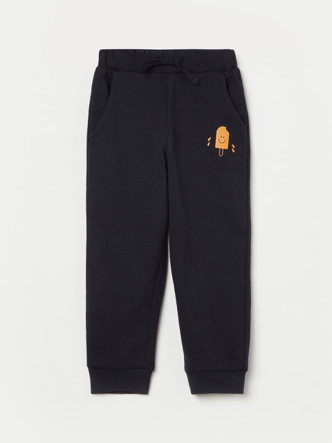 

Juniors by Lifestyle Girls Navy Blue Solid Cotton Joggers