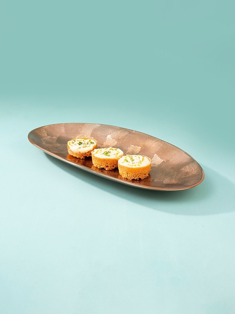 

ellementry Copper-Toned Textured Matte Platter
