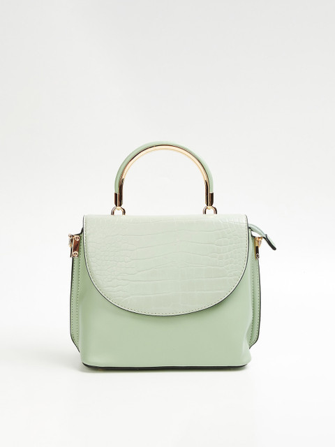 

CODE by Lifestyle Green Structured Satchel