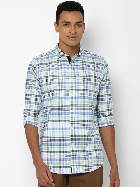 

Allen Solly Men Blue Slim Fit Opaque Checked Casual Shirt