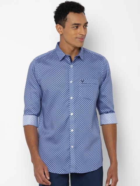 

Allen Solly Men Blue Slim Fit Opaque Printed Casual Shirt