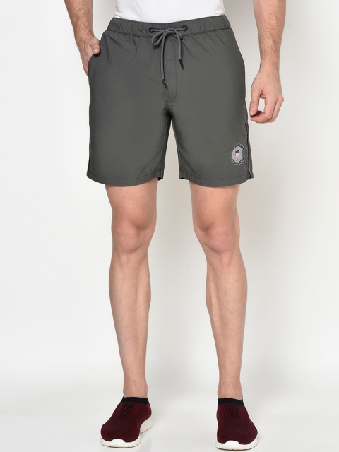 

Octave Men Olive Green Regular Shorts