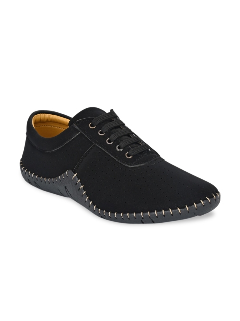 

Mactree Men Black Suede Sneakers