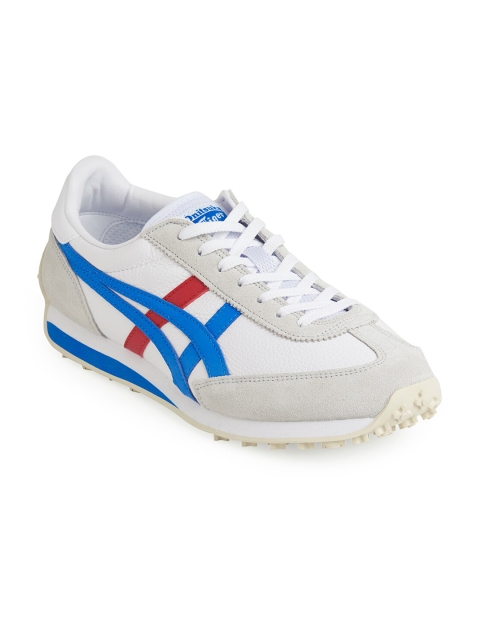 

Onitsuka Tiger Unisex White Striped Leather Sneakers EDR 78