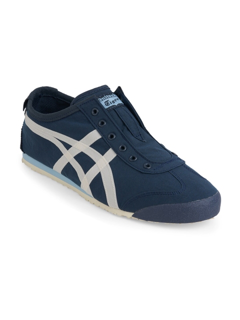 

Onitsuka Tiger Unisex Navy Blue Striped Sneakers Mexico 66