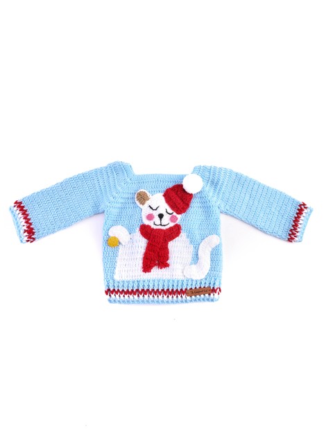 

The Original Knit Unisex Kids Blue Handmade Sweater
