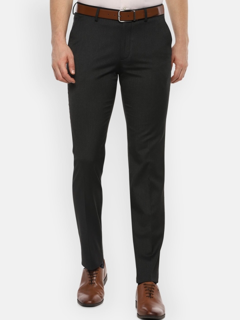 

Louis Philippe Men Black Slim Fit Formal Trousers
