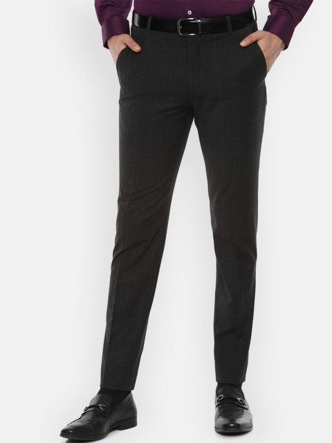 

Louis Philippe Men Black Slim Fit Formal Trousers