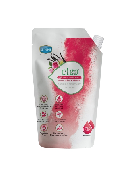

Clea Rose & Vanilla Beans Foaming Handwash 750ml, Red