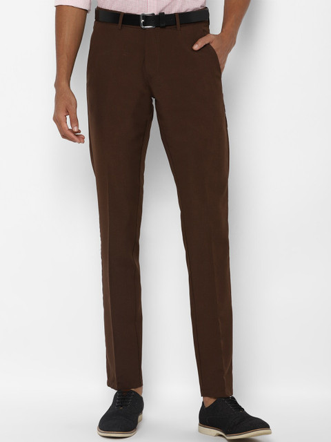 

Allen Solly Men Brown Slim Fit Formal Trousers