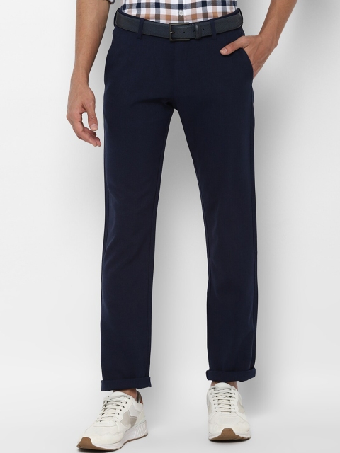 

Allen Solly Men Navy Blue Slim Fit Trousers