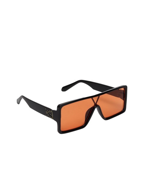 

Swiss Design Unisex Orange Shield Sunglasses