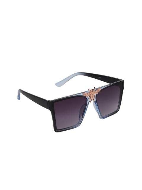 

Swiss Design Unisex Purple Lens & Blue Square Sunglasses with UV Protected Lens