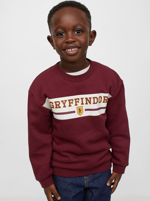 

H&M Girls Printed sweatshirt, Maroon