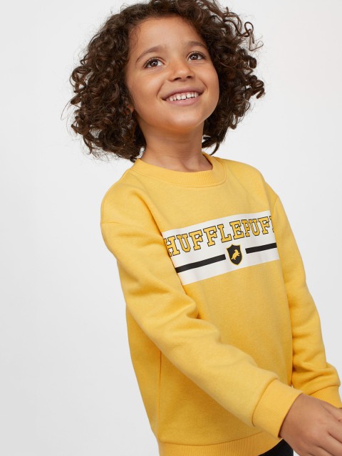 

H&M Girls Printed sweatshirt, Yellow