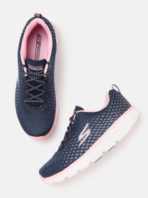 

Skechers Women Navy Blue & Pink POWER Walking Shoes