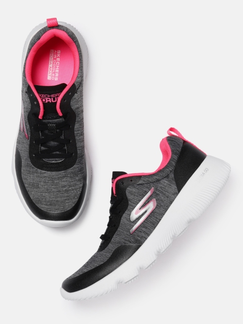 

Skechers Women Charcoal Black GO RUN FOCUS-SHADE Running Shoes