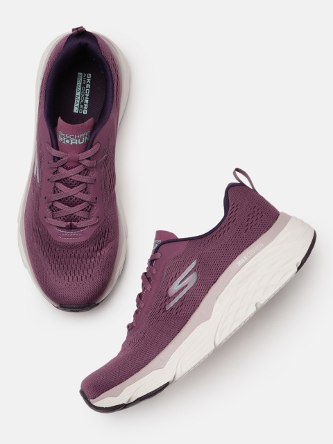 

Skechers Women Burgundy Max Cushioning Elite Destin Air Cooled Goga Mat Walking Shoes