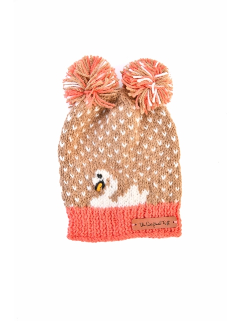 

The Original Knit Unisex Kids Beige & White Beanie