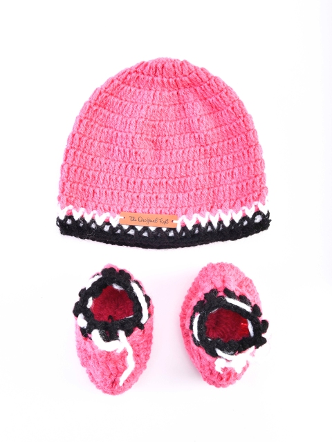 

The Original Knit Kids Rose & Black Handmade Wool Socks & Beanie