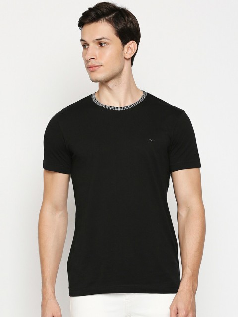 

Mufti Men Black Slim Fit Cotton T-shirt