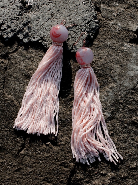 

Bellofox Pink Contemporary Drop Earrings