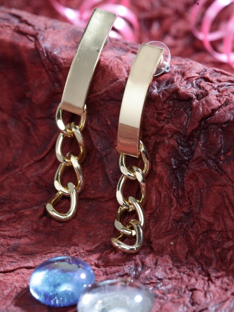 

DIVA WALK Gold-Plated Handcrafted Contemporary Drop Earrings