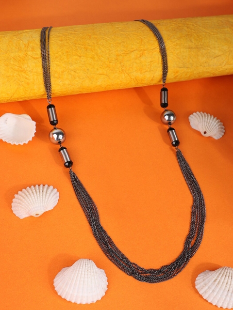 

ANIKAS CREATION Women Black Multi Strand Handcrafted Necklace