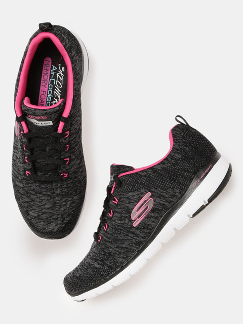 

Skechers Women Grey Textured Sneakers