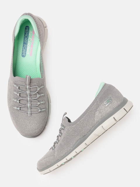 

Skechers Women Grey Gratis - More Playful Slip-On Sneakers