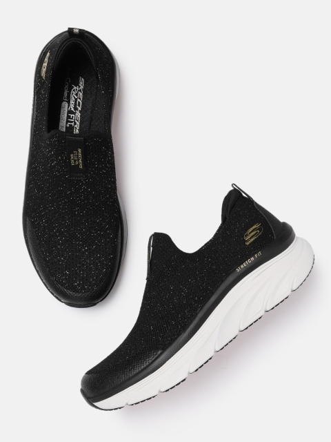

Skechers Women Black D'Lux Walker - Outshining Sneakers