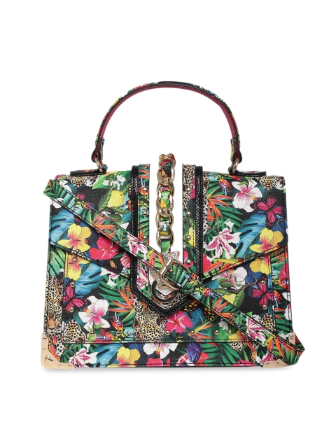 

ALDO Multicoloured Floral Printed PU Structured Satchel, Multi