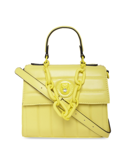 

ALDO Yellow PU Structured Satchel