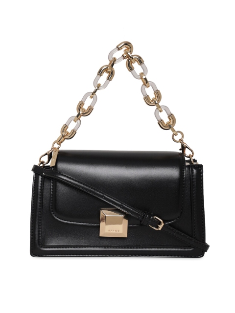 

ALDO Black PU Structured Shoulder Bag