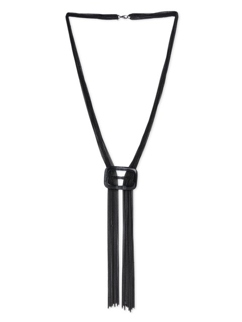 

Blisscovered Women Black Metal Necklace