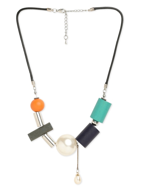 

Blisscovered Women Black & Orange Necklace