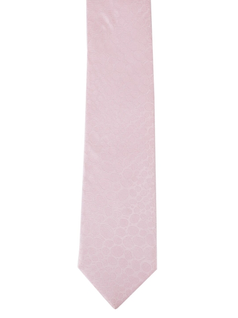 

Alvaro Castagnino Men Pink Woven Design Broad Tie