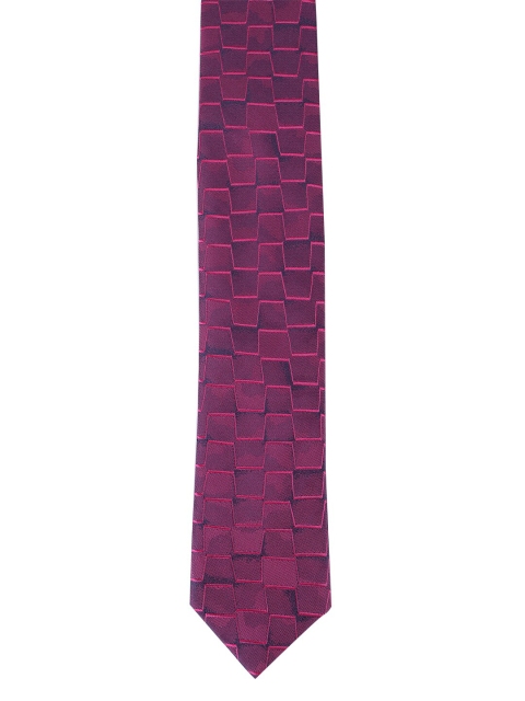 

Alvaro Castagnino Men Purple & Black Printed Broad Tie
